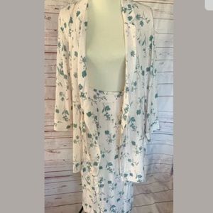 NWT Anthropologie Paper Label Lucent  Robe & Lounge PJ Pants